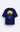 Men's Dark Blue 'Howling Wolf & Full Moon' Graphic Back Print T-Shirt
