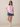 Women’s Baby Pink Floral Graphic Printed Cotton T-Shirt | Casual Oversized Round Neck Tee