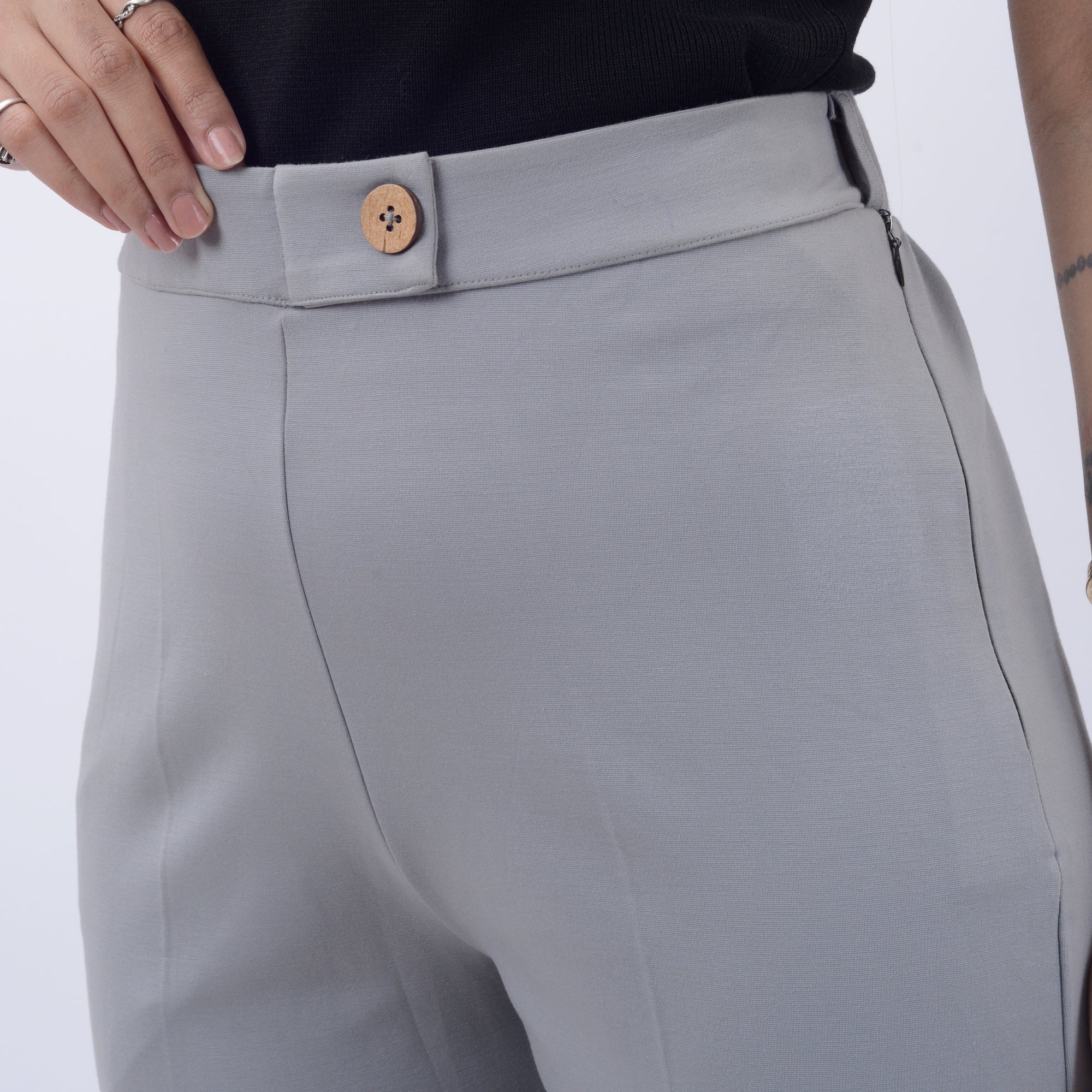 STRAIGHT FIT PANTS WITH SPANDEX WFB1009