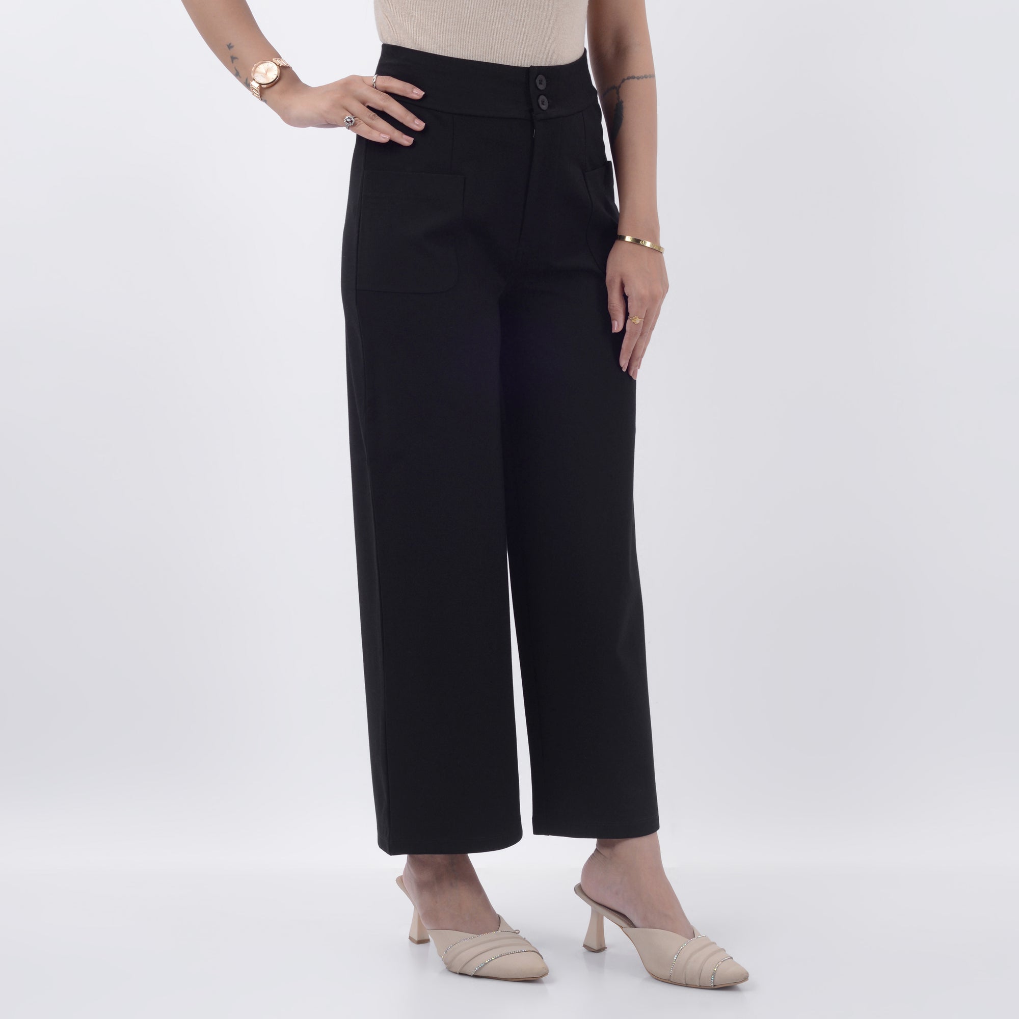 WIDE LEG FIT WITH SPANDEX WFB1015