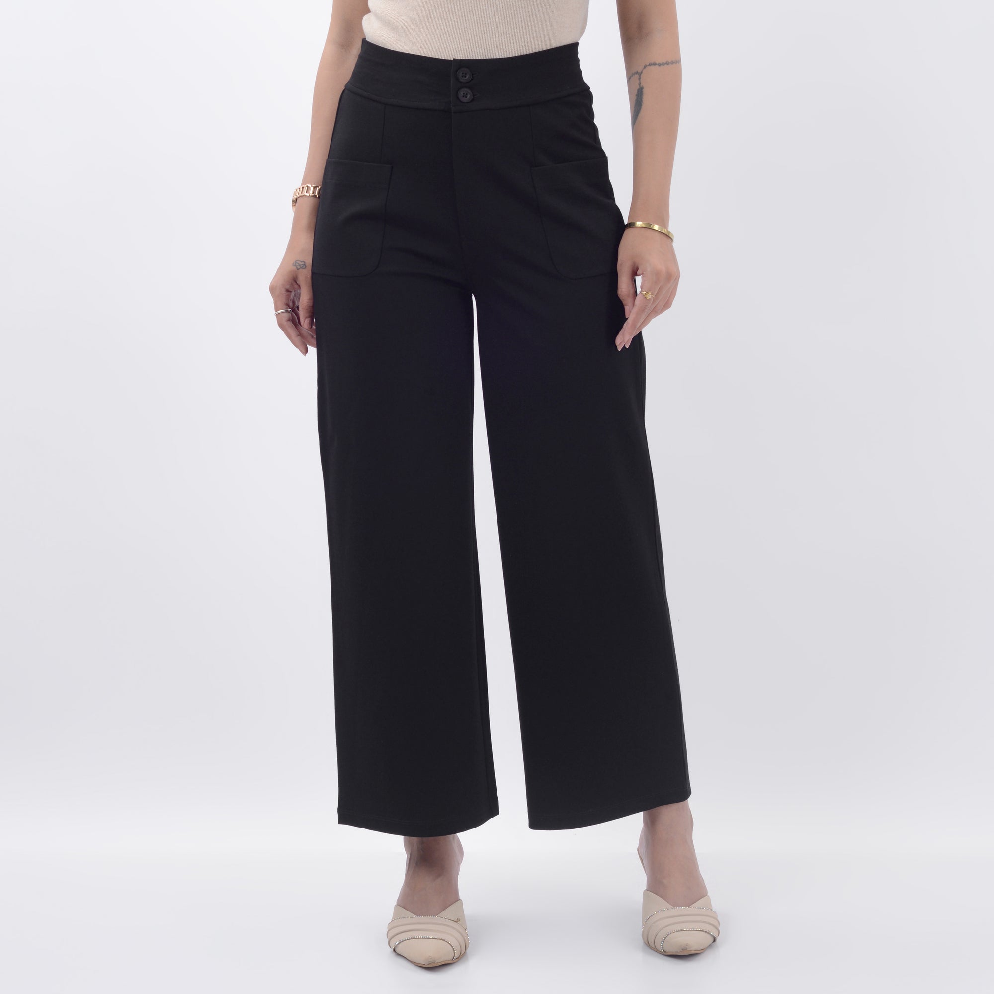 WIDE LEG FIT WITH SPANDEX WFB1015