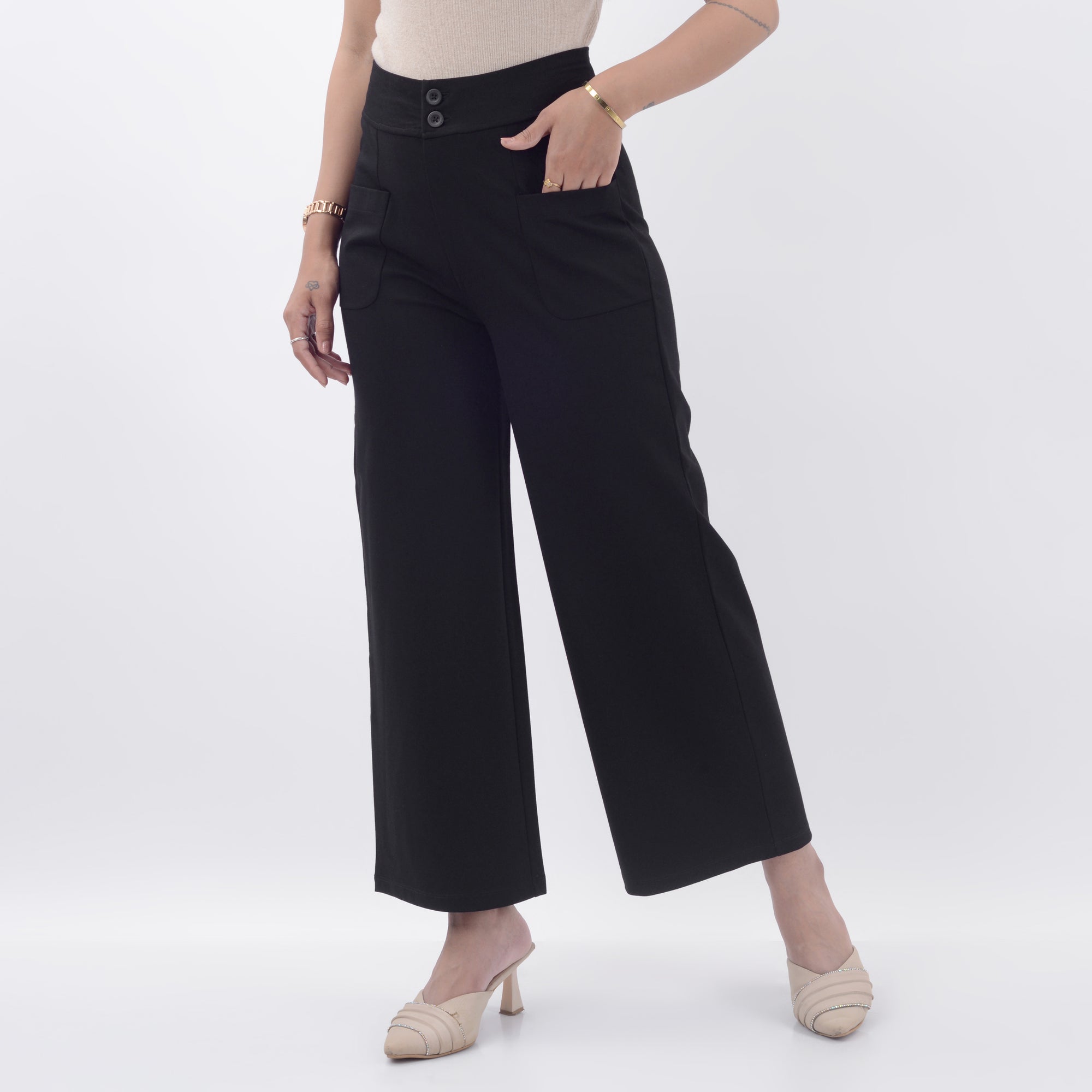 WIDE LEG FIT WITH SPANDEX WFB1015