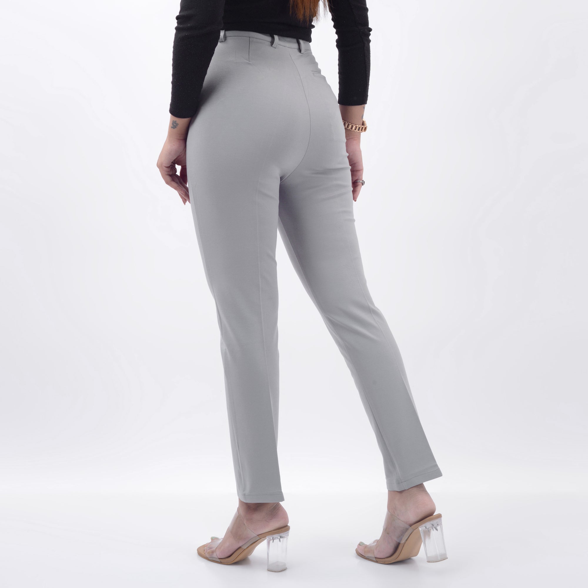 STRAIGHT FIT TROUSERS WITH SPANDEX WFB1001