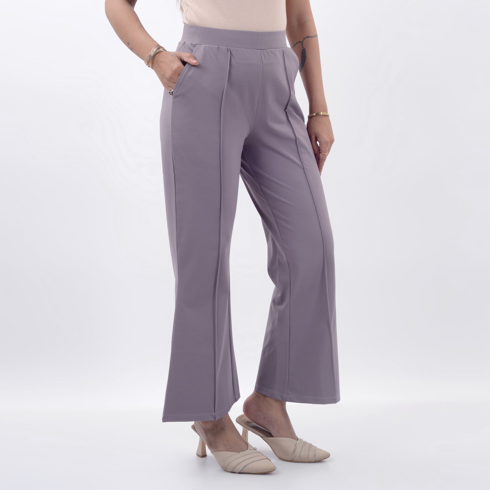 BOOT CUT TROUSERS WITH SPANDEX WFB1004