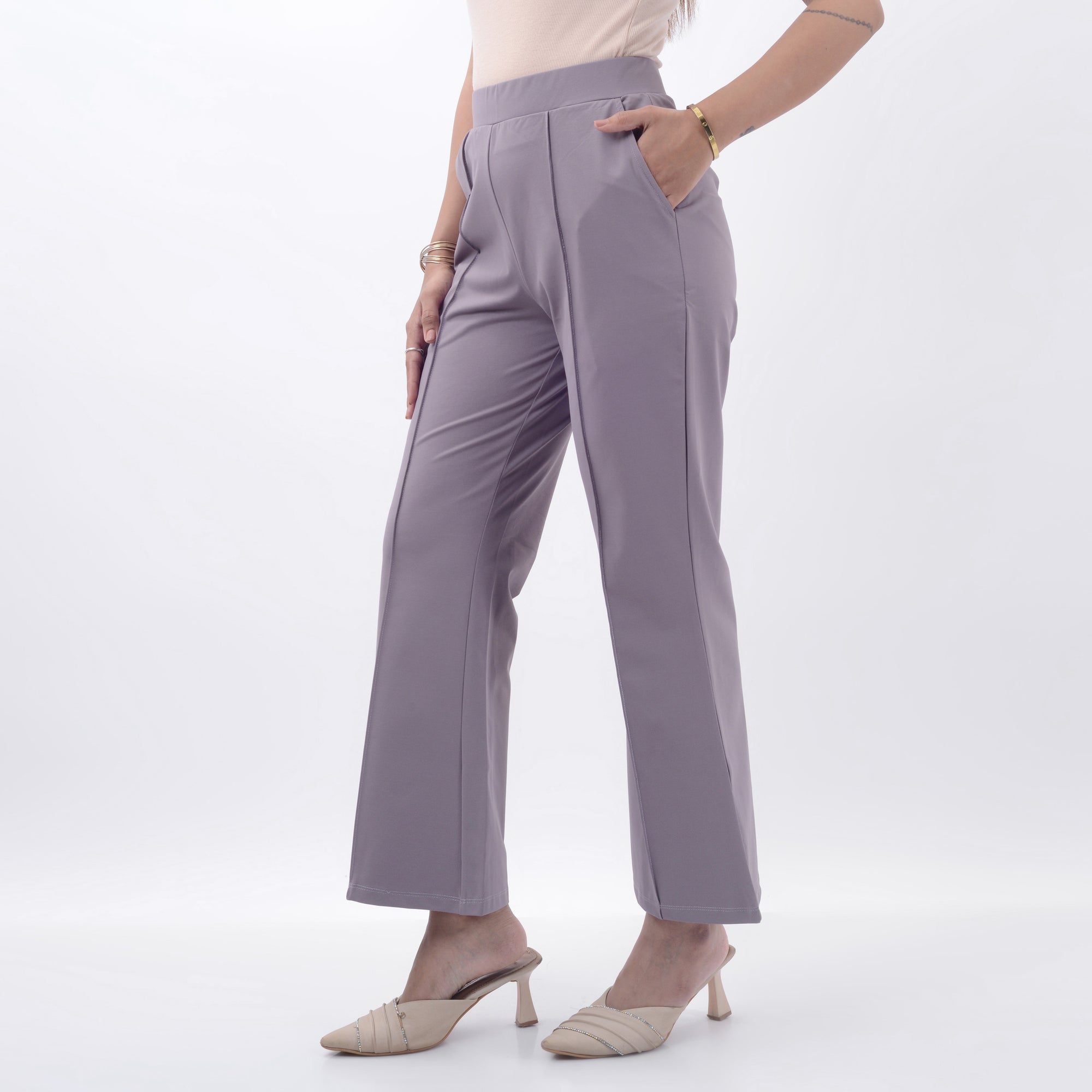 BOOT CUT TROUSERS WITH SPANDEX WFB1004