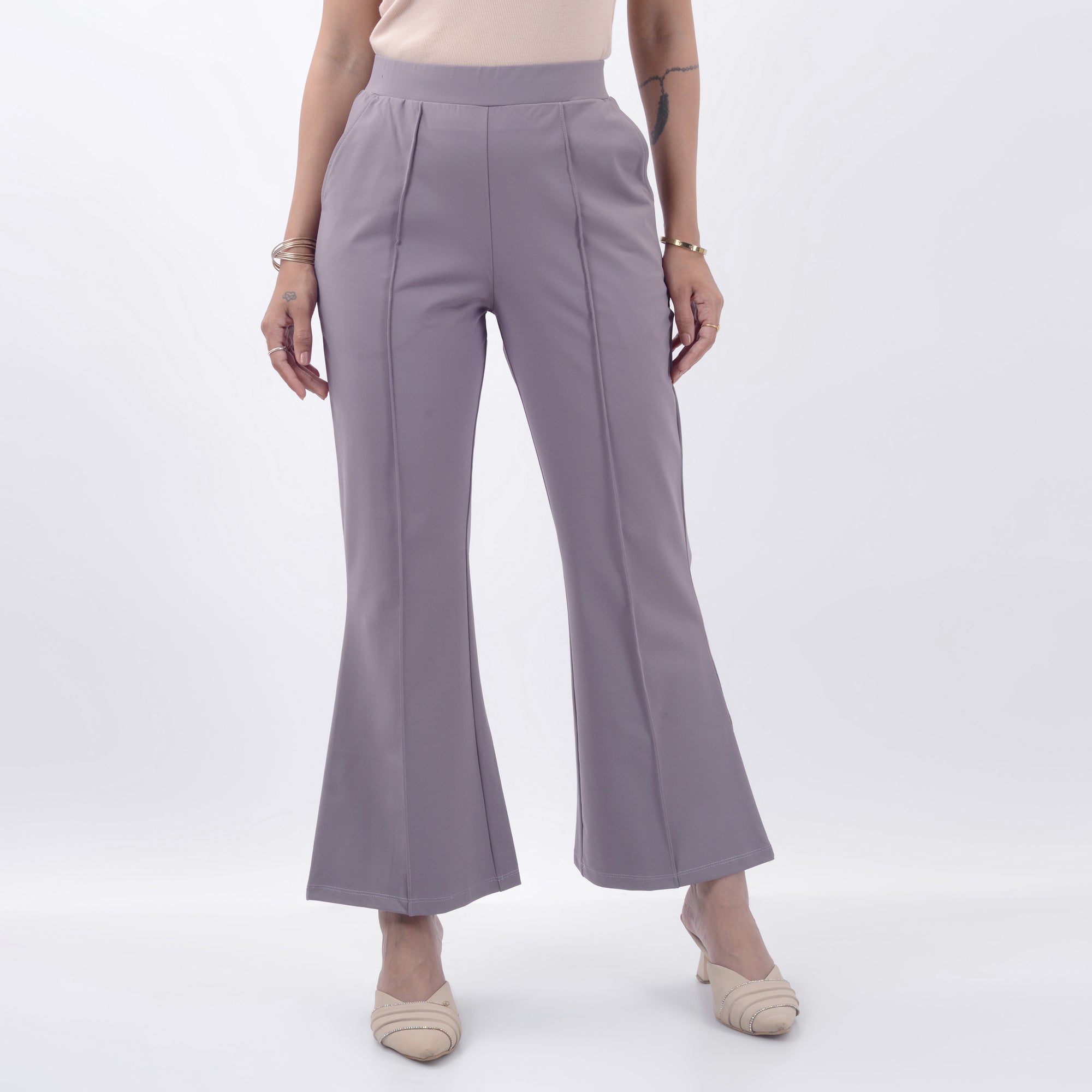 BOOT CUT TROUSERS WITH SPANDEX WFB1004