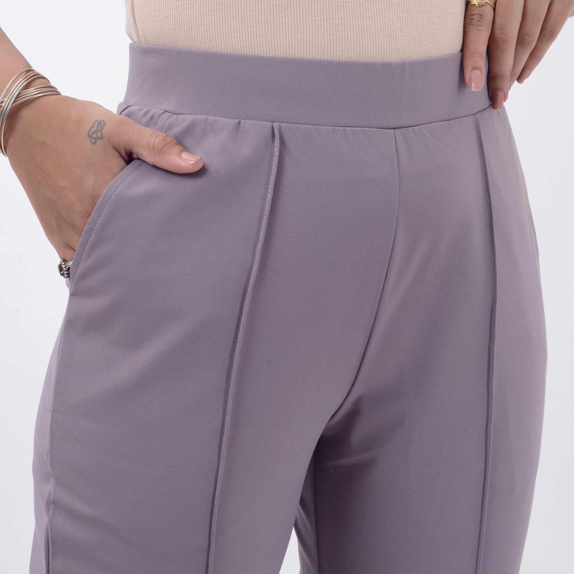 BOOT CUT TROUSERS WITH SPANDEX WFB1004