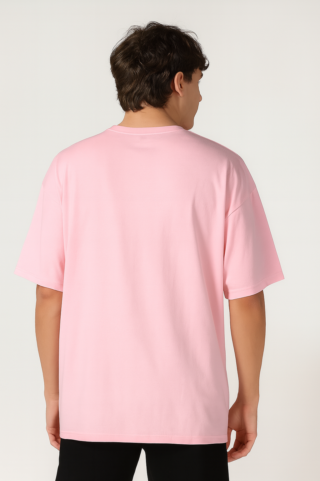 Men's Pink 'Skating Skeleton' Graphic T-Shirt