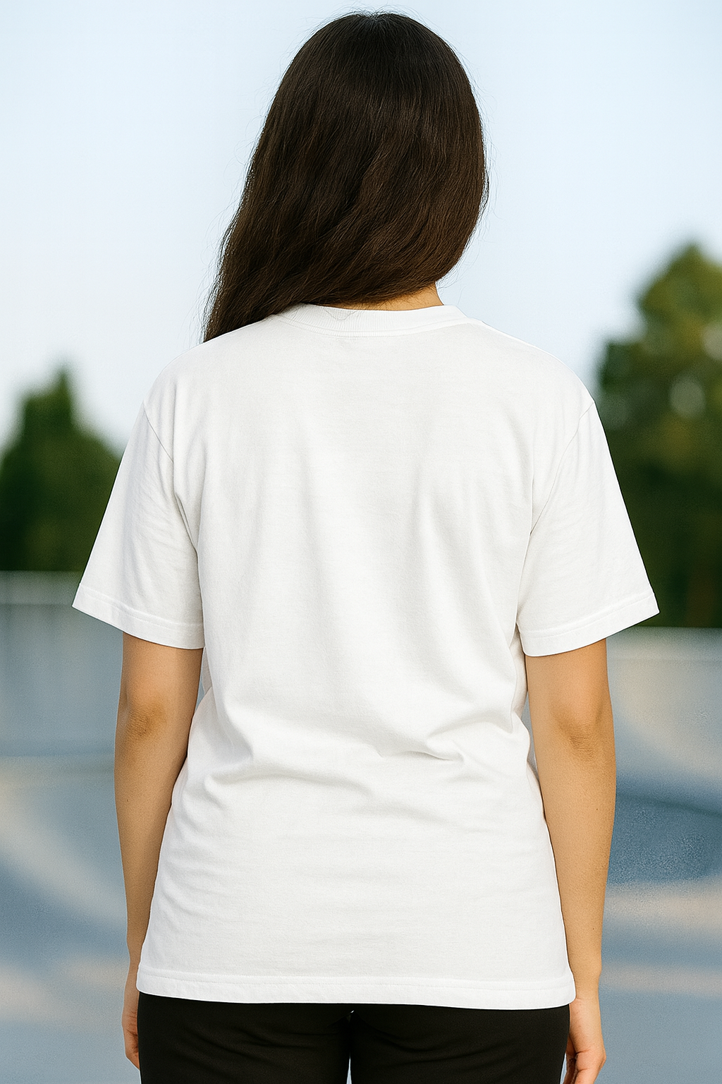 Women's White 'Spray Can Art' Graphic Oversized T-Shirt