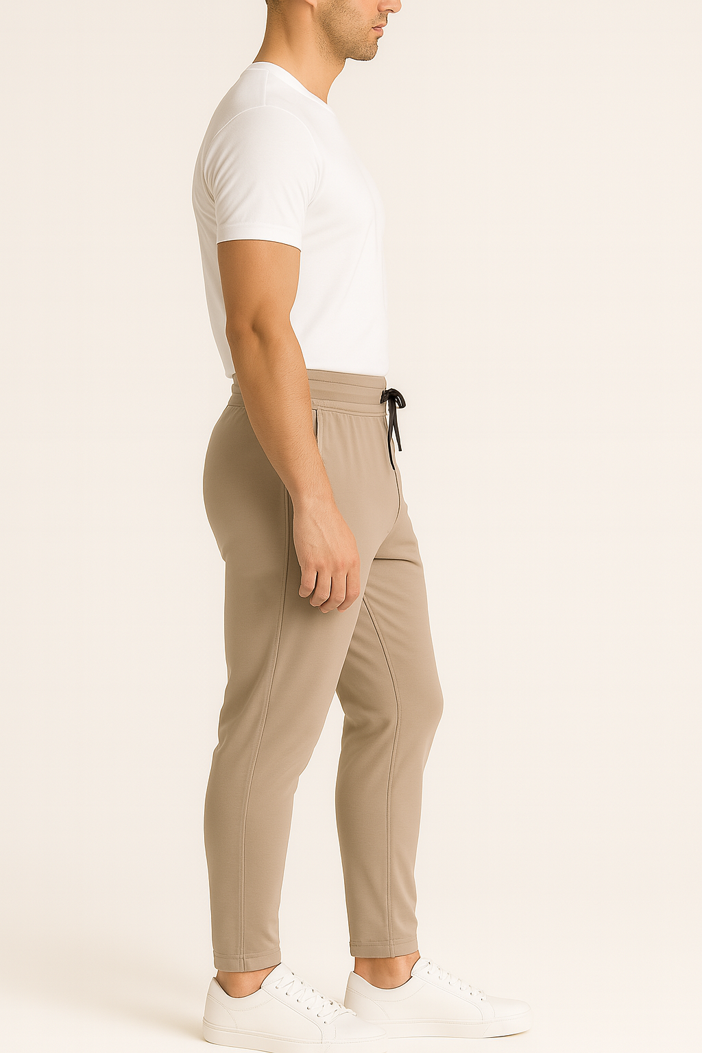 Men’s Tapered Joggers with Adjustable Waist & Signature Logo