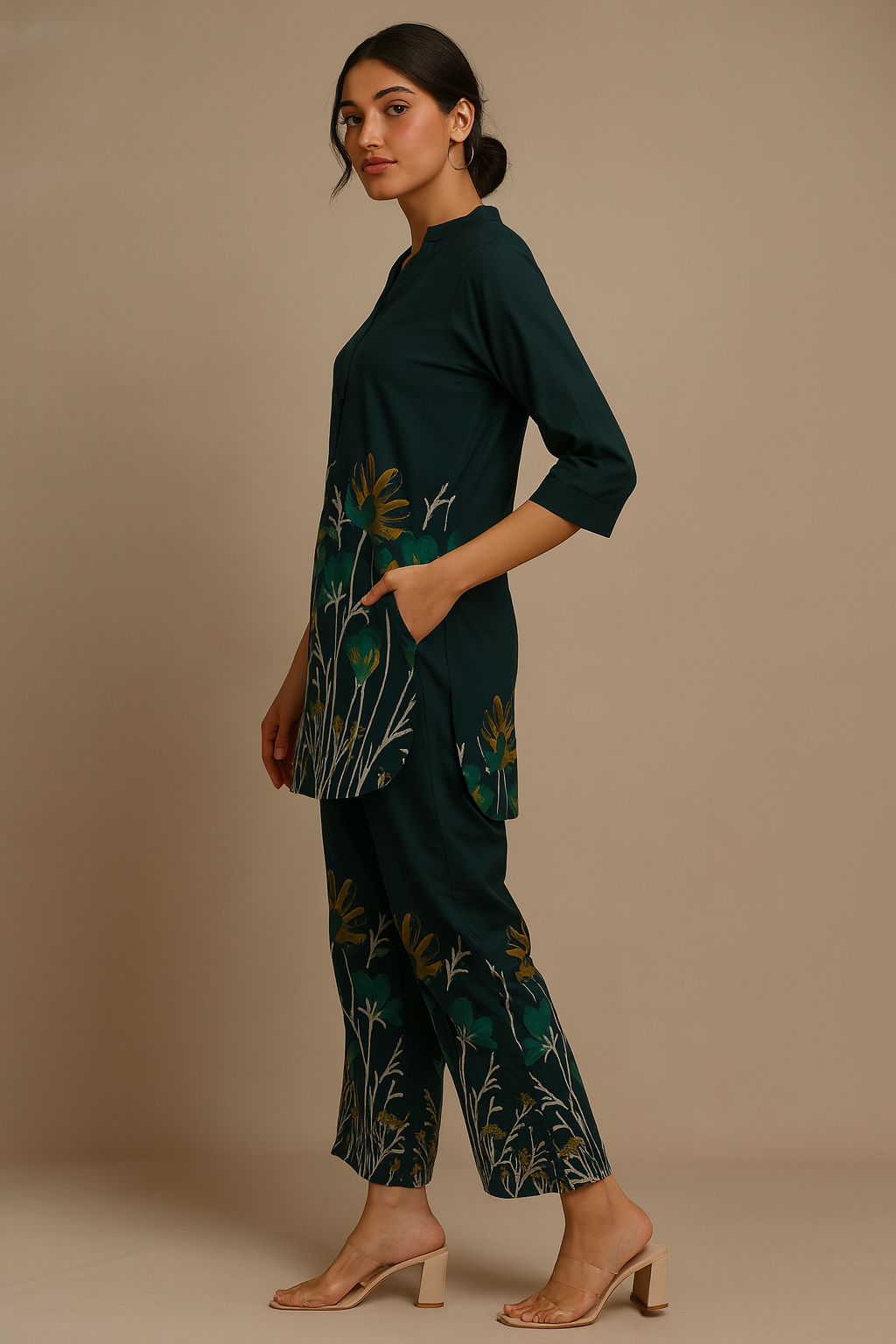 Floral Printed Kurta Set