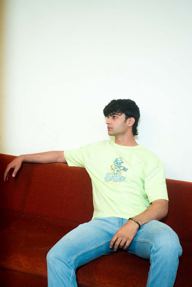 Neon Lime Graphic RoundNeck Tee – A Surprise For You