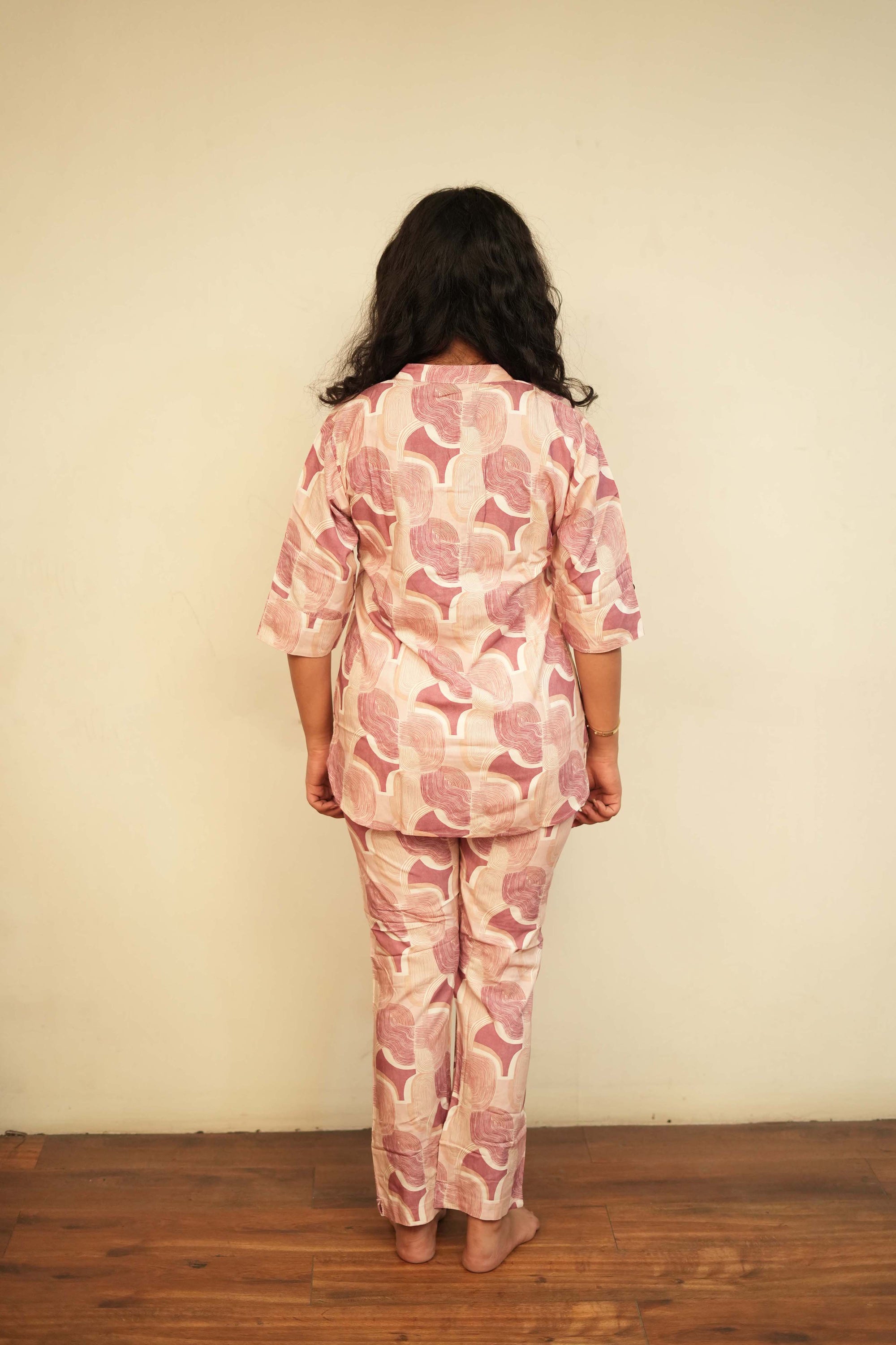 Abstract Block Print Kurta & Palazzo Set