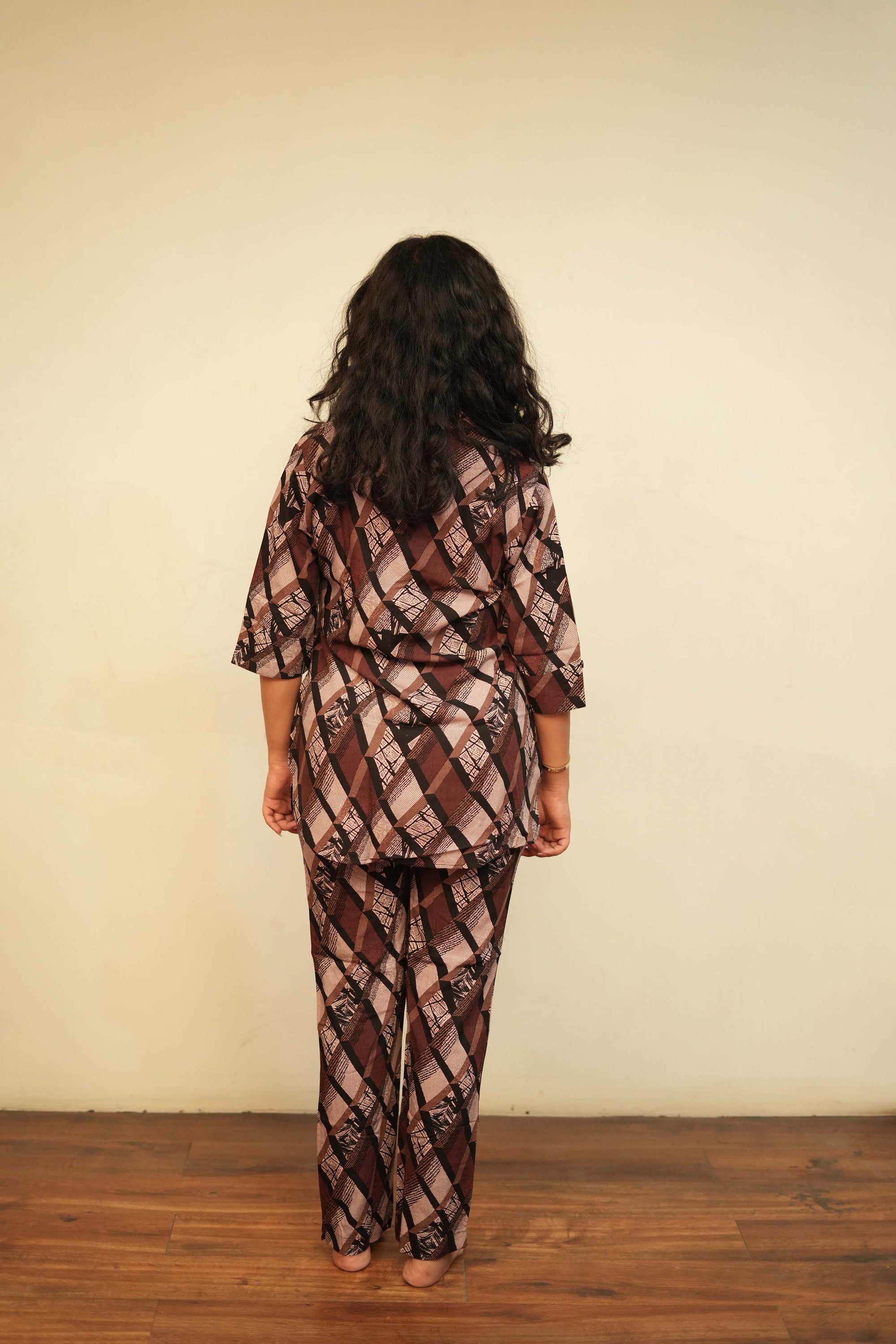 Checked Kurta & Palazzo Set