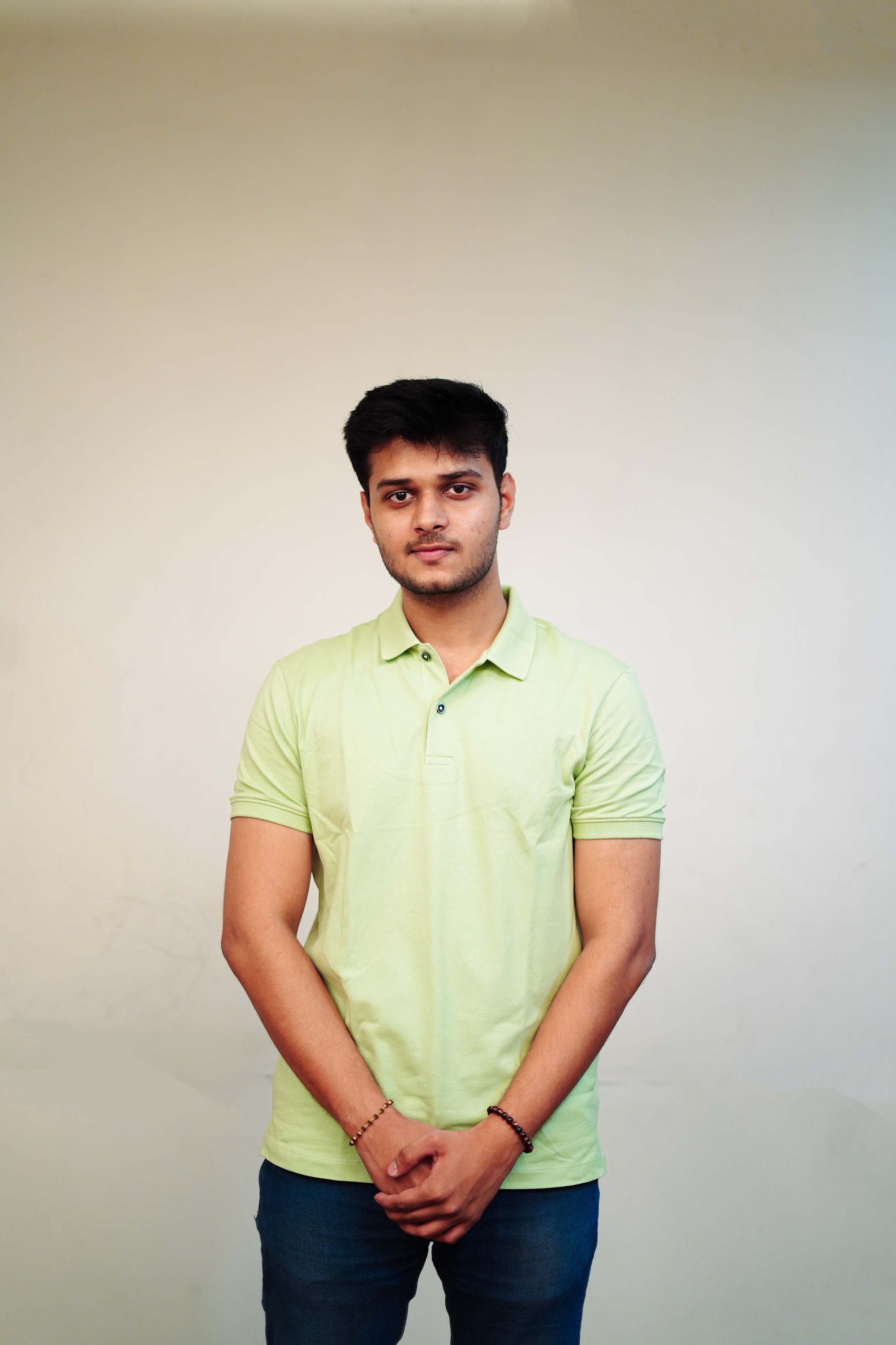 Men's Sea Green Polo T-Shirt - Regular Fit, Half Sleeve