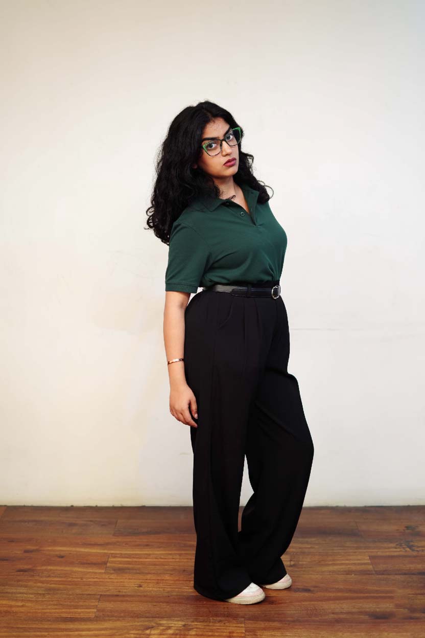 Women’s Dark Green Polo T-Shirt – Regular Fit, Half Sleeve