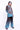 GroHood Aqua Earth Co-ord Set – Colorblock Top & Wide-Leg Pants