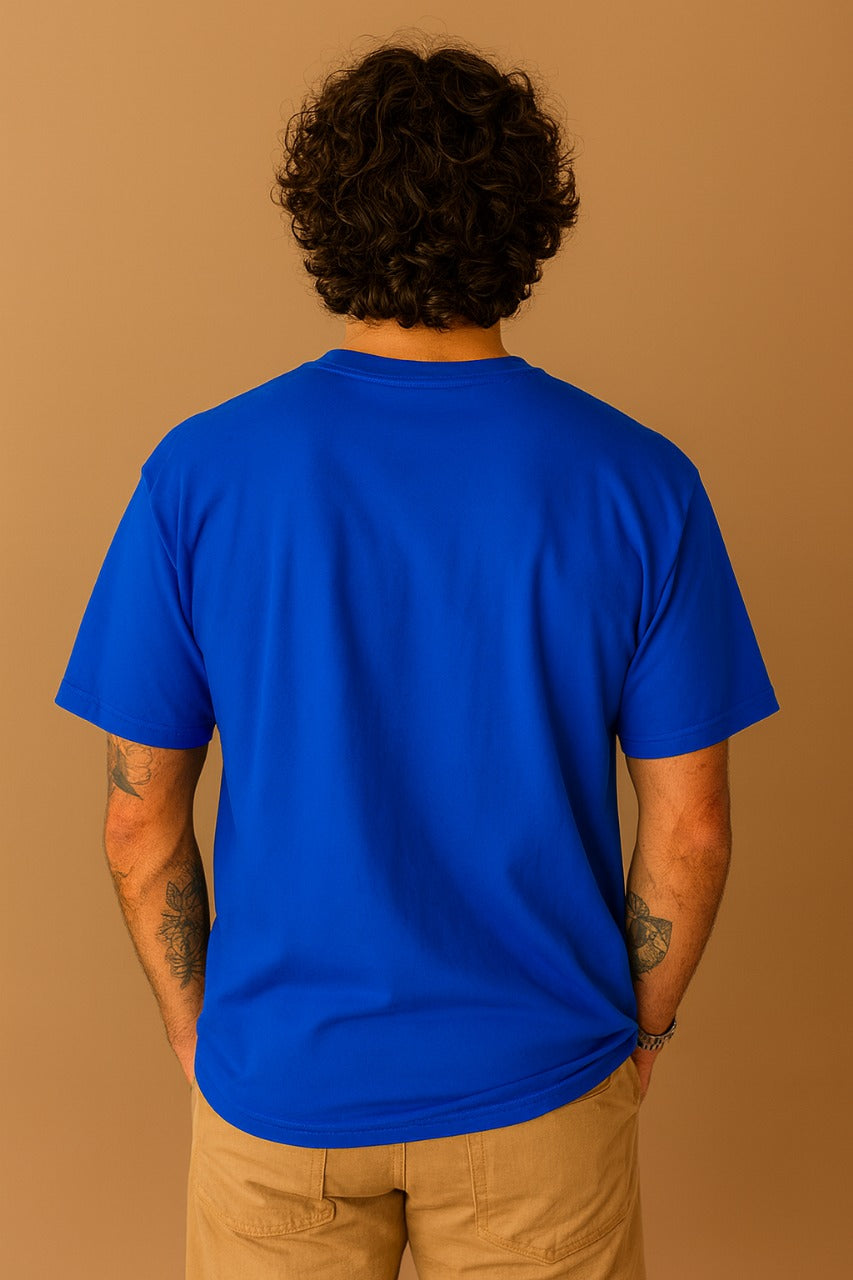GroHood Men’s Royal Blue Oversized T-Shirt