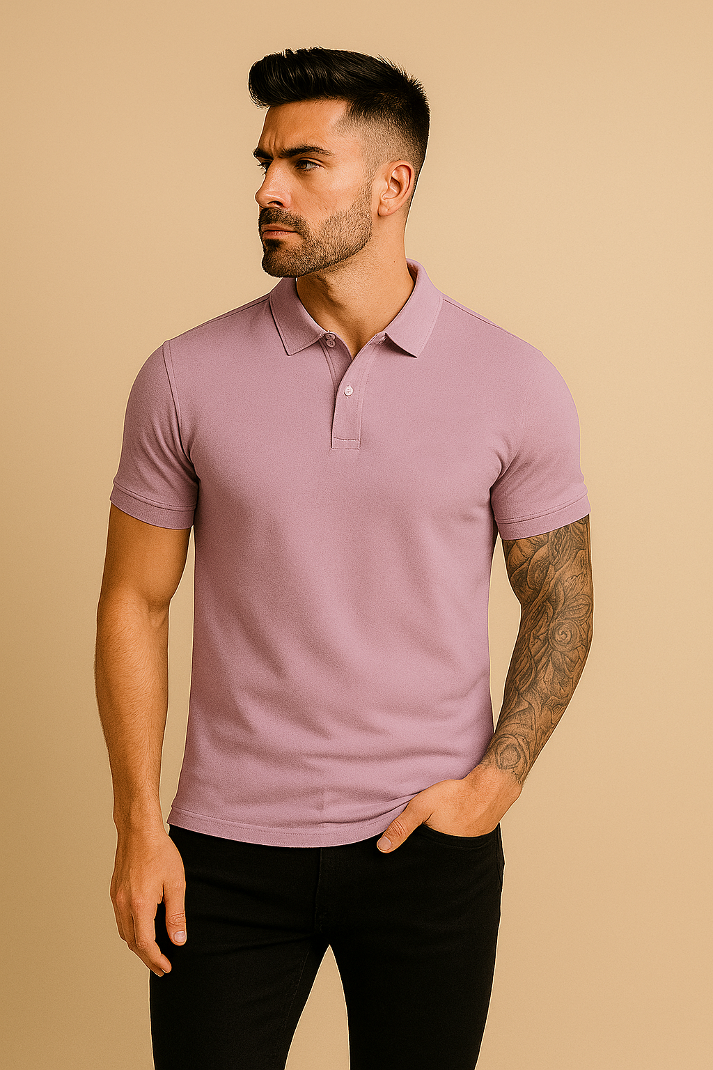 Lilac Polo Fit | Sleeve