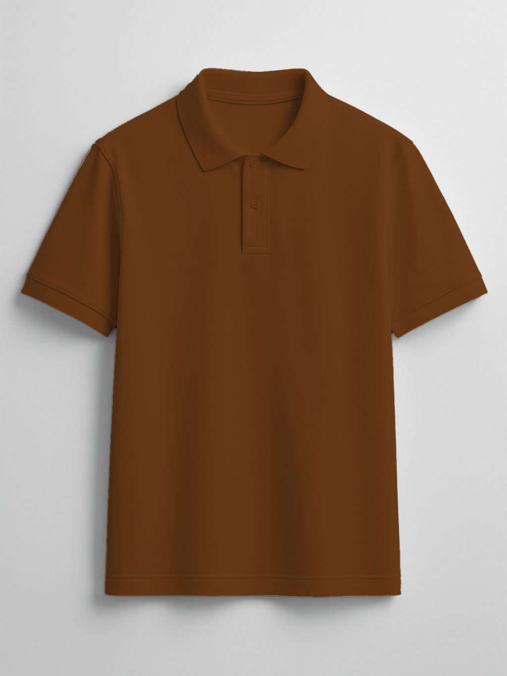 Men's Brown Polo T-Shirt - Regular Fit, Half Sleeve