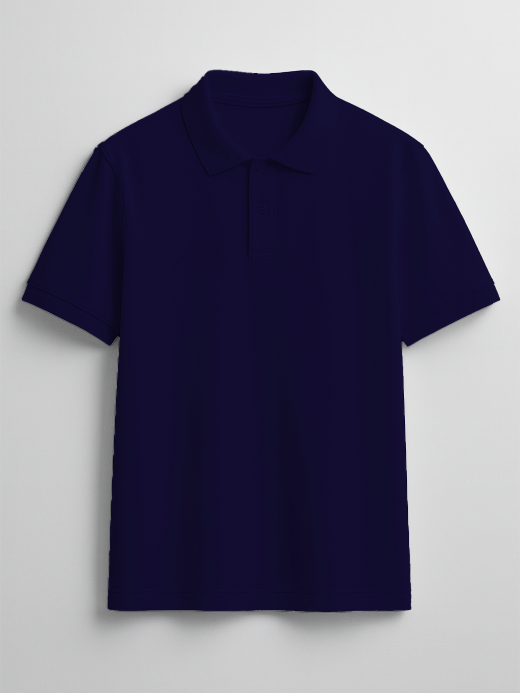 Men's Deep Navy Blue Polo T-Shirt - Regular Fit, Half Sleeve