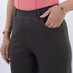 HIGH WAIST TROUSER WITH SPANDEX WFB1007