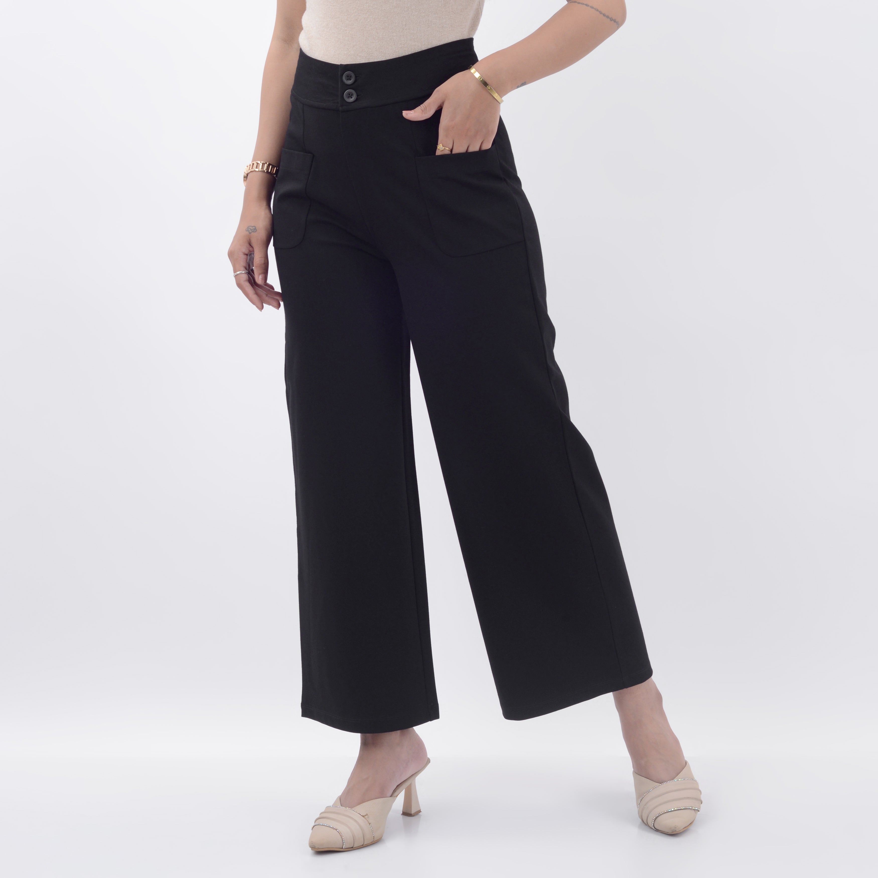 WIDE LEG FIT WITH SPANDEX WFB1015