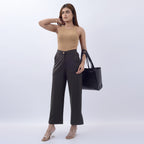 BROAD LEG PANTS WITH SPANDEX WFB1013