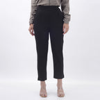 STRAIGHT FIT PLEATED TROUSERS WITH SPANDEX WFB1003