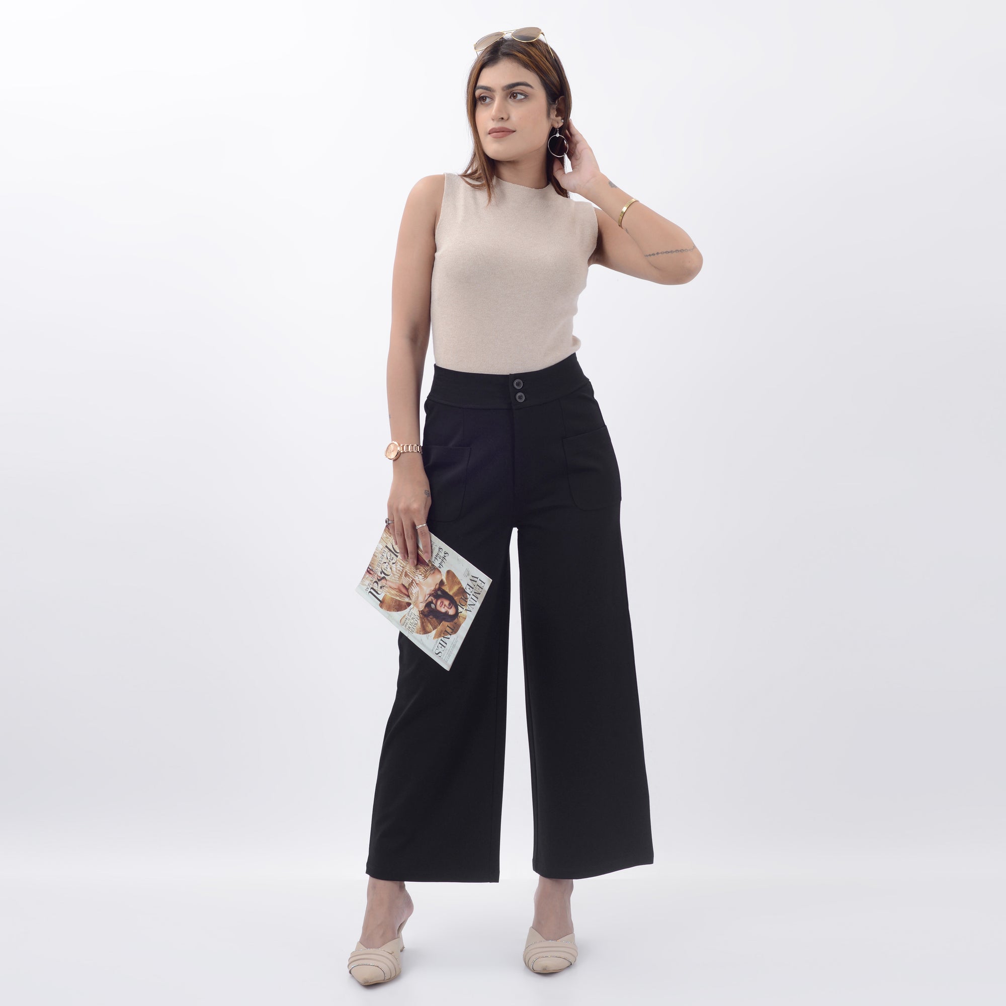 WIDE LEG FIT WITH SPANDEX WFB1015