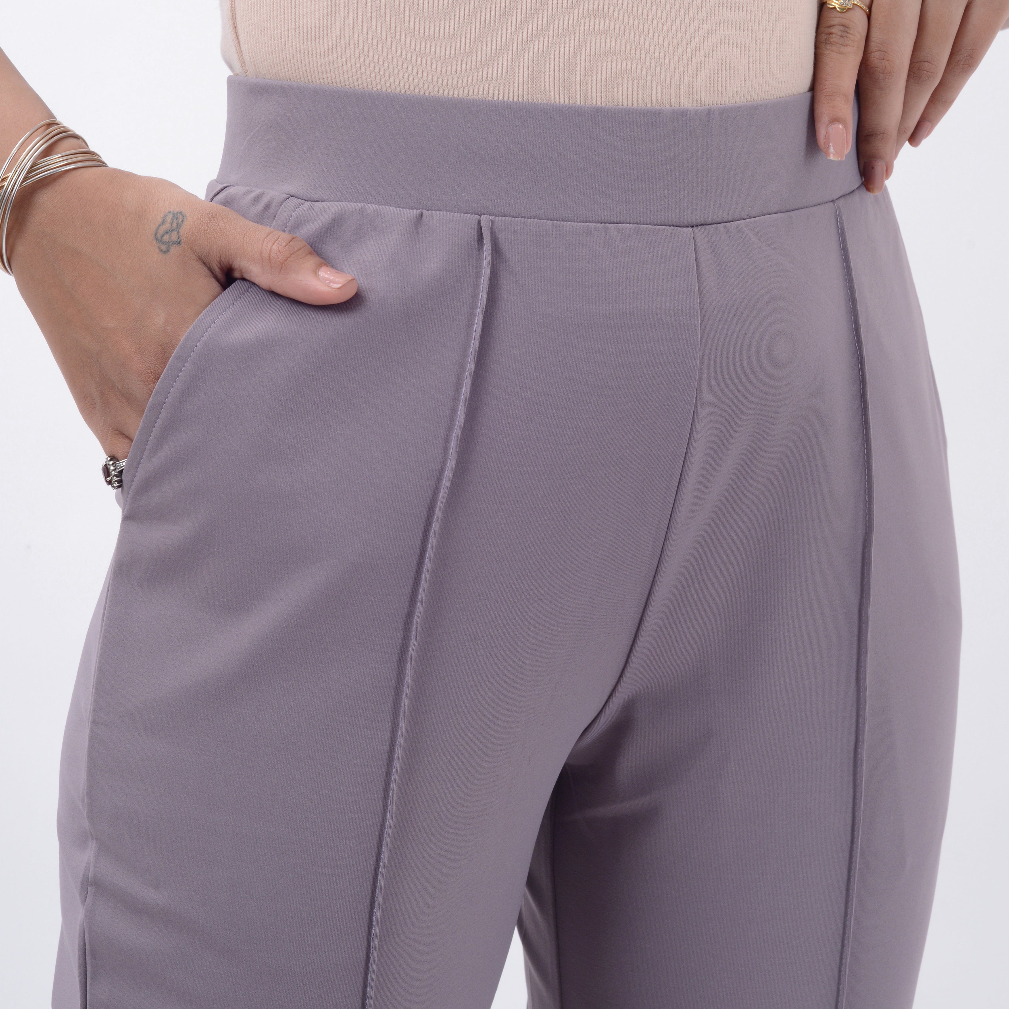 BOOT CUT TROUSERS WITH SPANDEX WFB1004