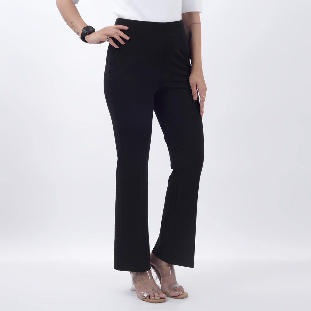 STRAIGHT FIT  TROUSERS WITH SPANDEX WFB1005