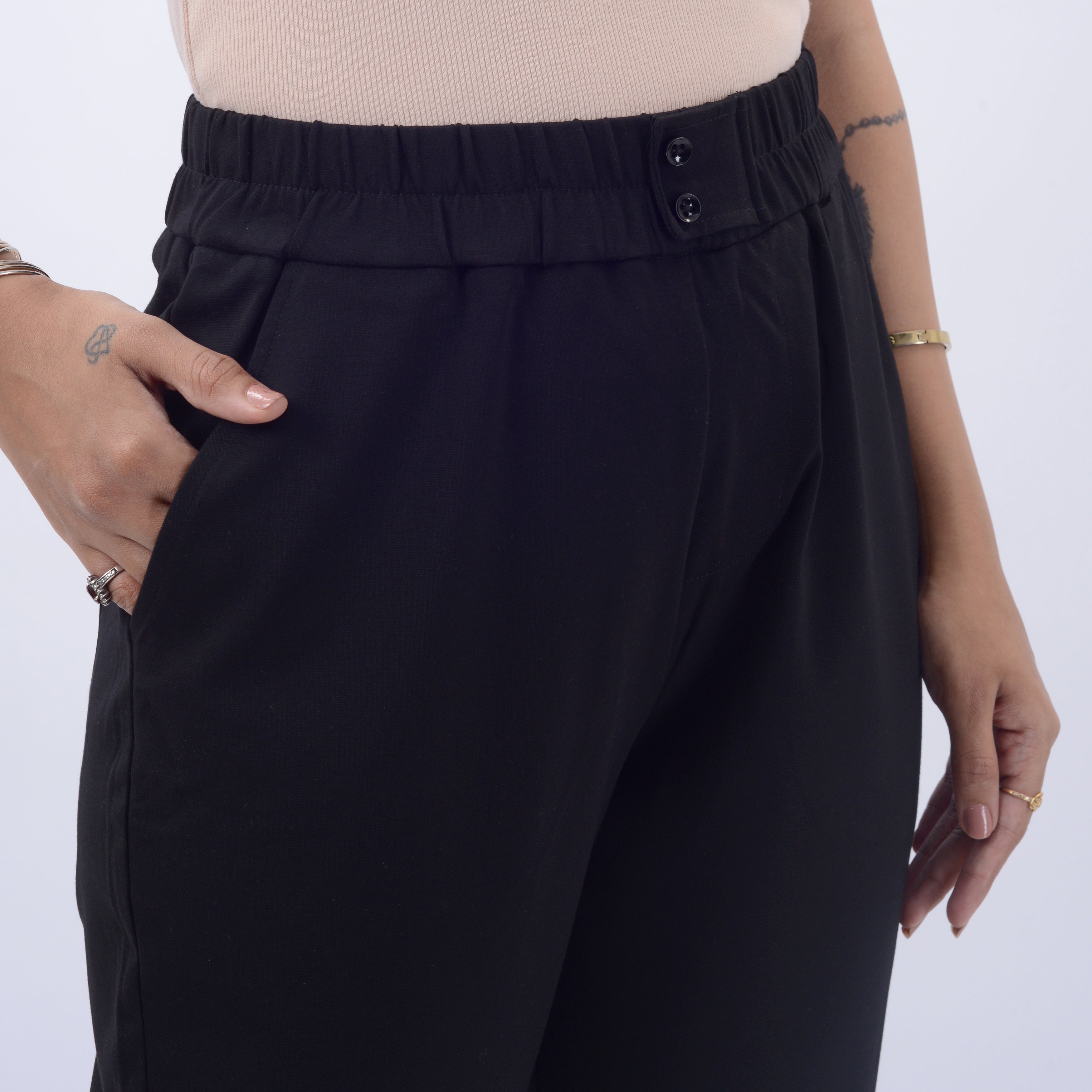 STRAIGHT FIT PANTS WITH SPANDEX WFB1011