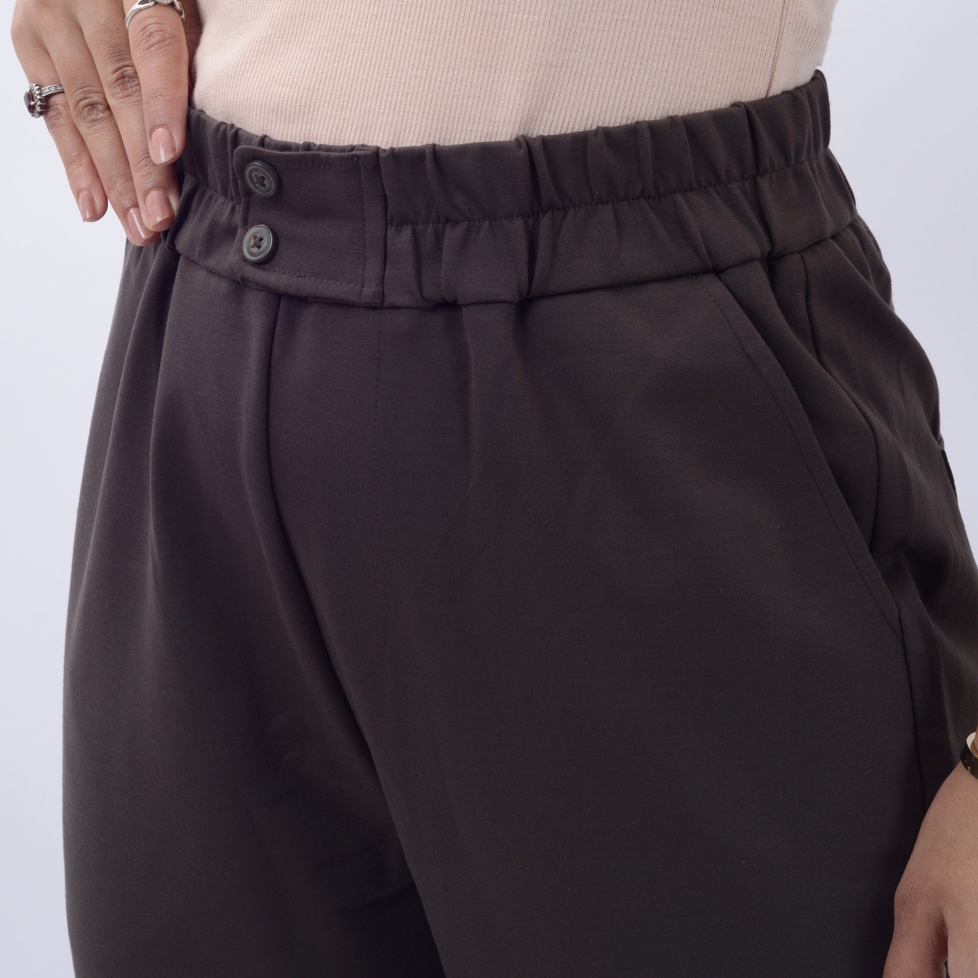 STRAIGHT FIT PANTS WITH SPANDEX WFB1011