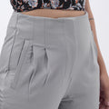 STRAIGHT FIT PLEATED TROUSERS WITH SPANDEX WFB1002