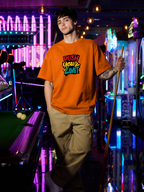 Push Your Limit Men's Oversized Tee – Orange
