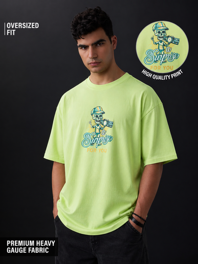 Neon Lime Graphic RoundNeck Tee – A Surprise For You