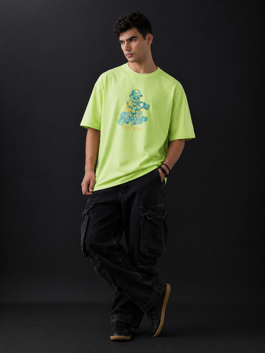 Neon Lime Graphic RoundNeck Tee – A Surprise For You