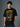 Men's Black 'Fly High to the Sky' Graphic Oversized T-Shirt