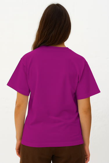 Astronaut Saturn Women's Oversized Tee – Cosmic Purple