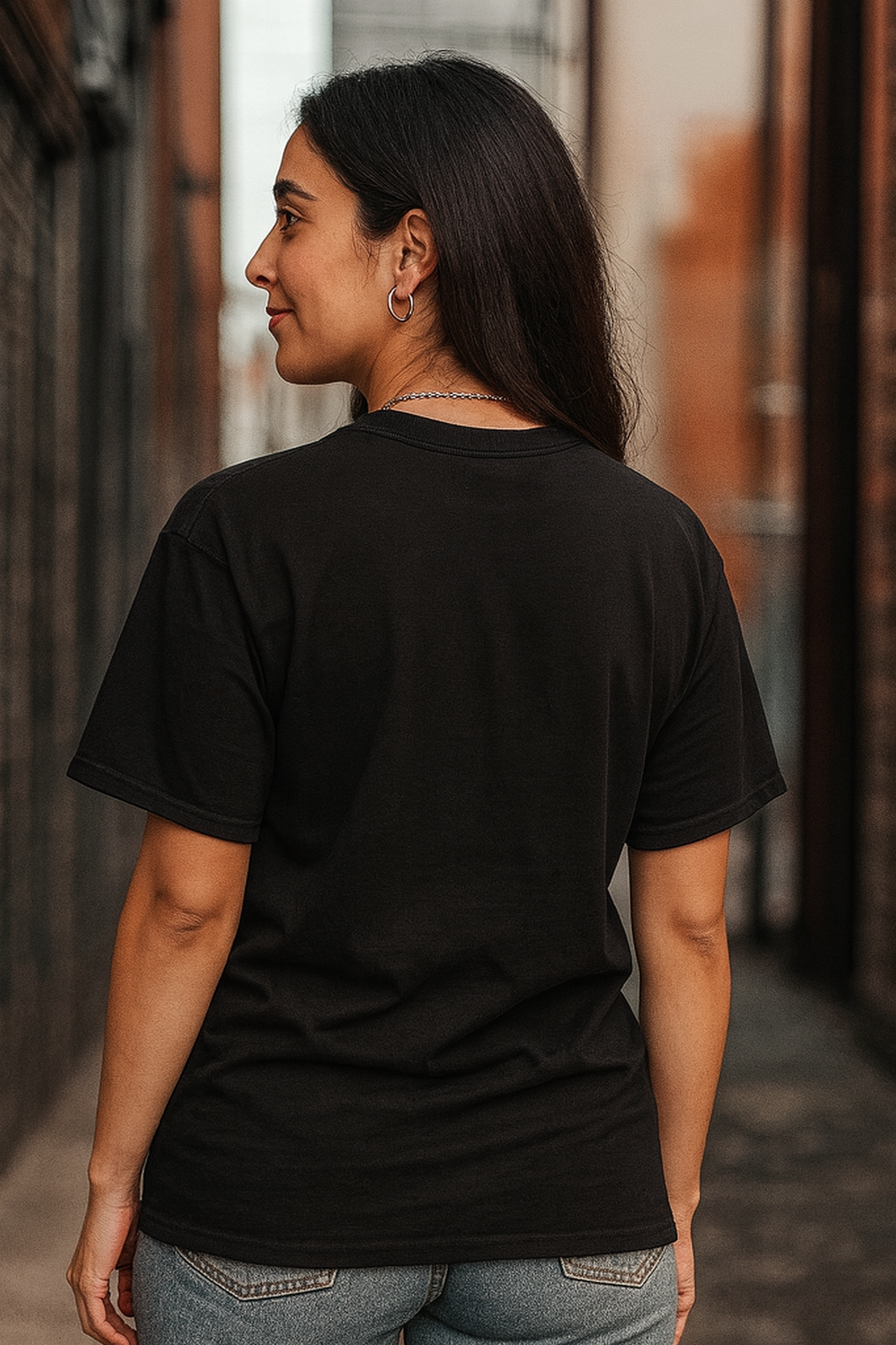 Men's Black 'Fly High to the Sky' Graphic Oversized T-Shirt