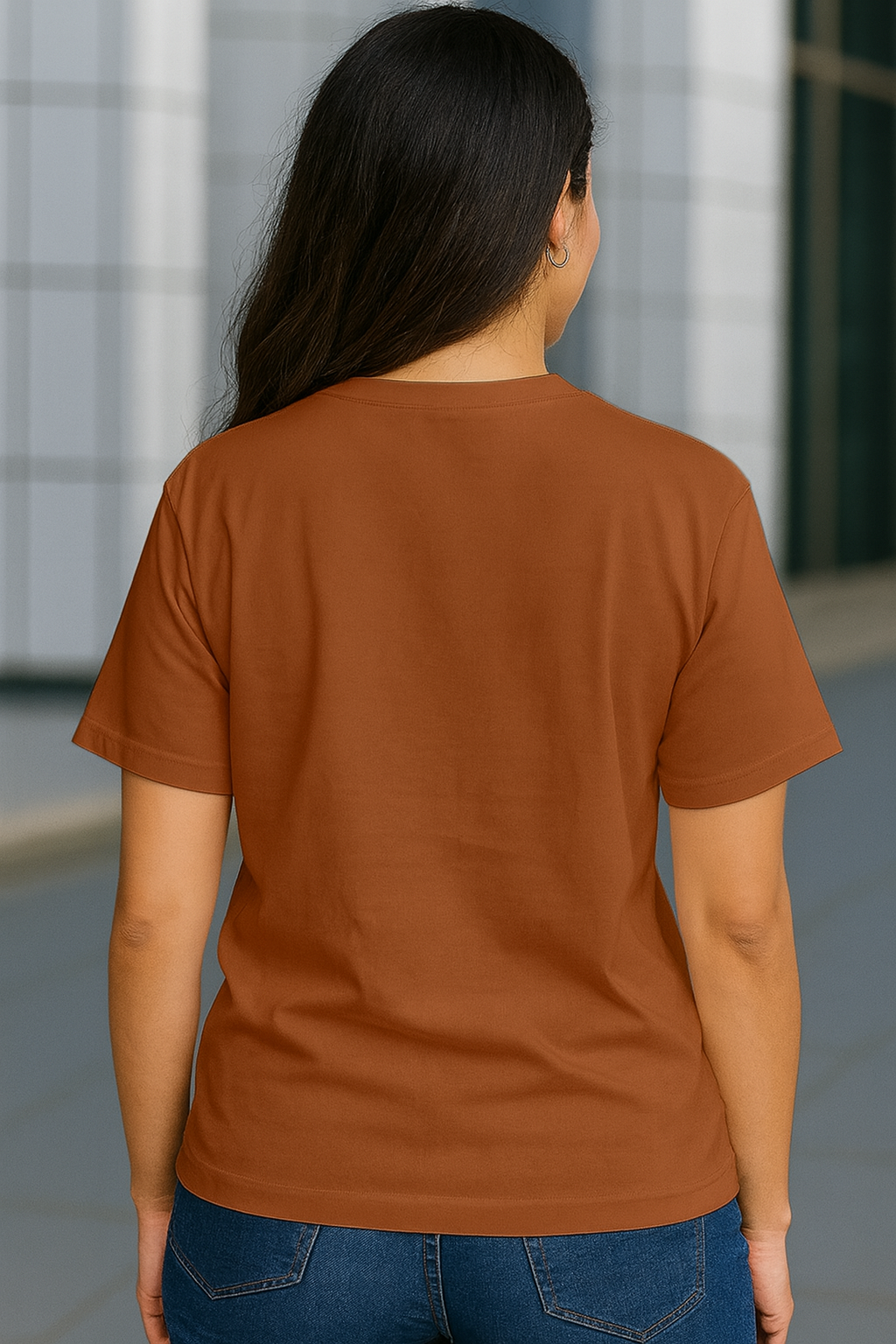 Men's Brown 'A Surprise For You' Skull Graphic Oversized T-Shirt
