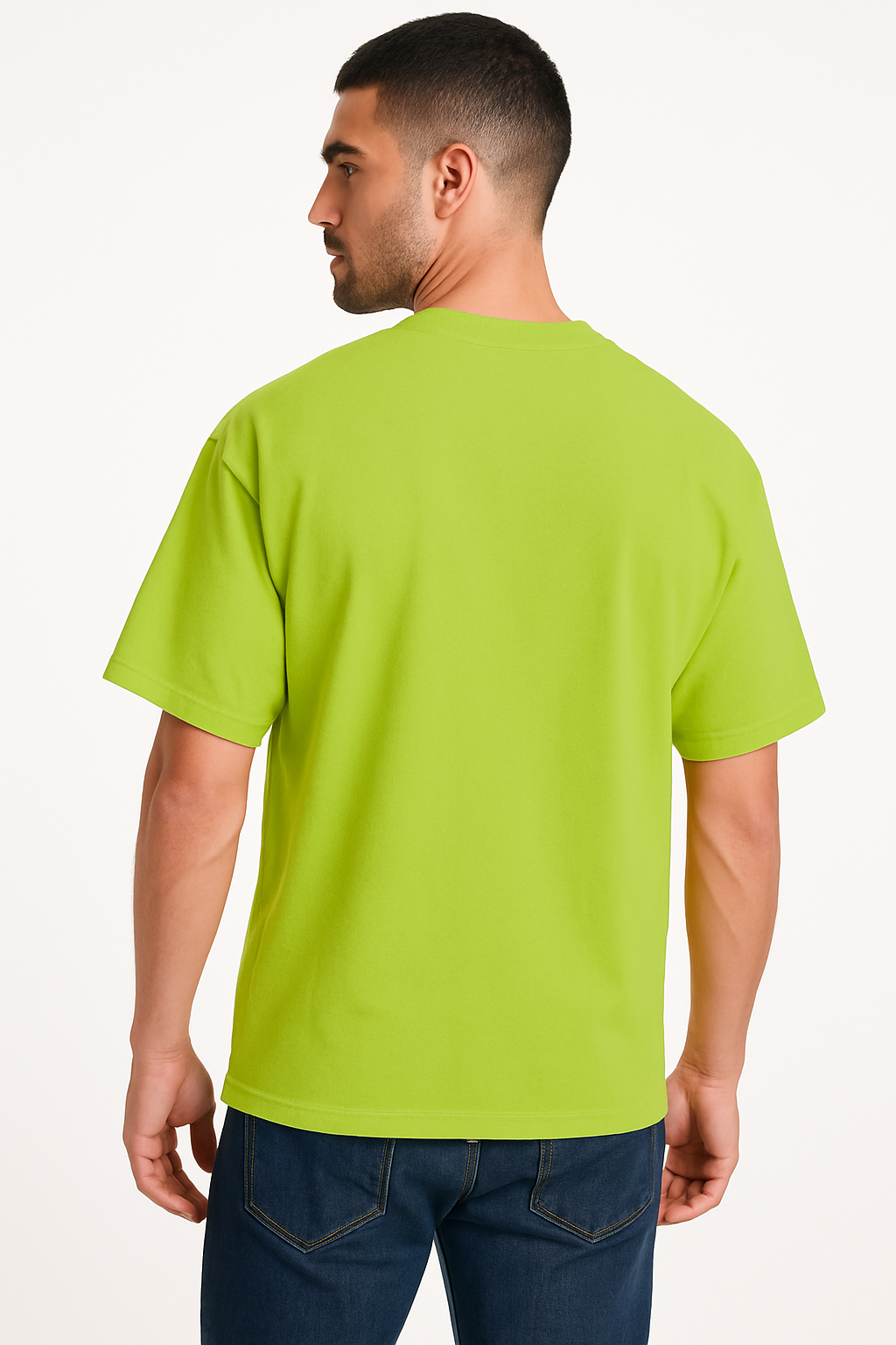 Men’s Graphic Print Oversized T-Shirt – Spray Can Design