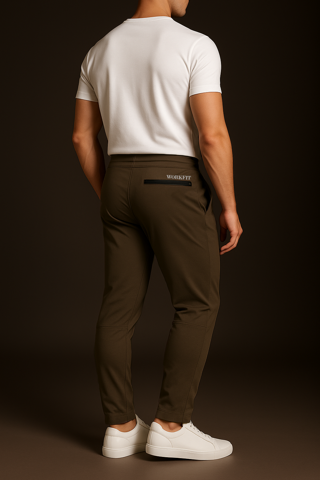 Men’s Workfit Slim-Fit Joggers with Back Zip Pocket