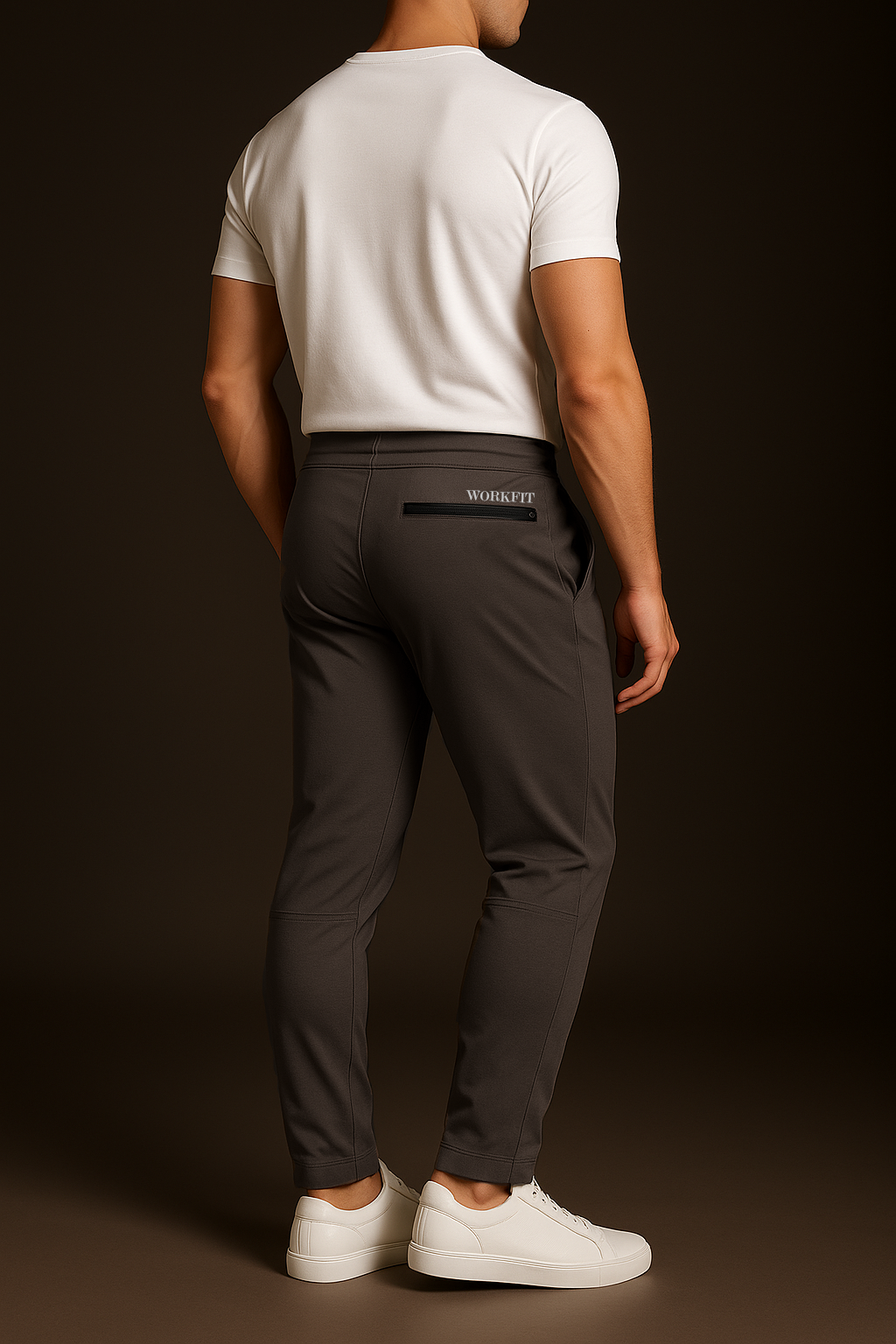 Men’s Casual Athletic Joggers with Logo Detail