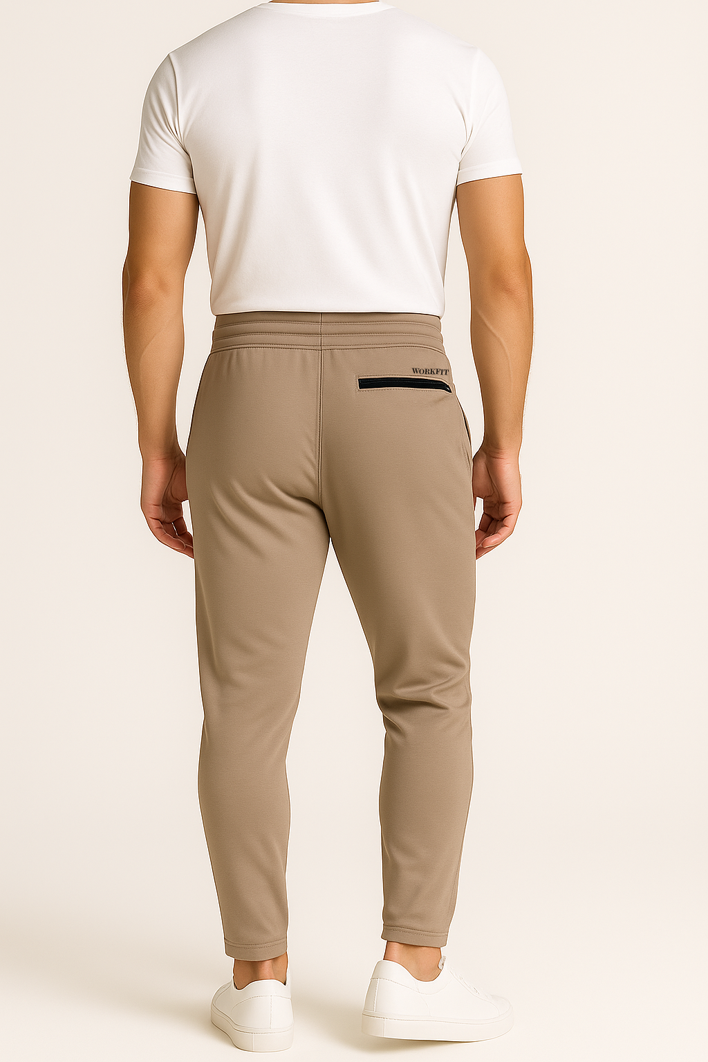 Men’s Tapered Joggers with Adjustable Waist & Signature Logo