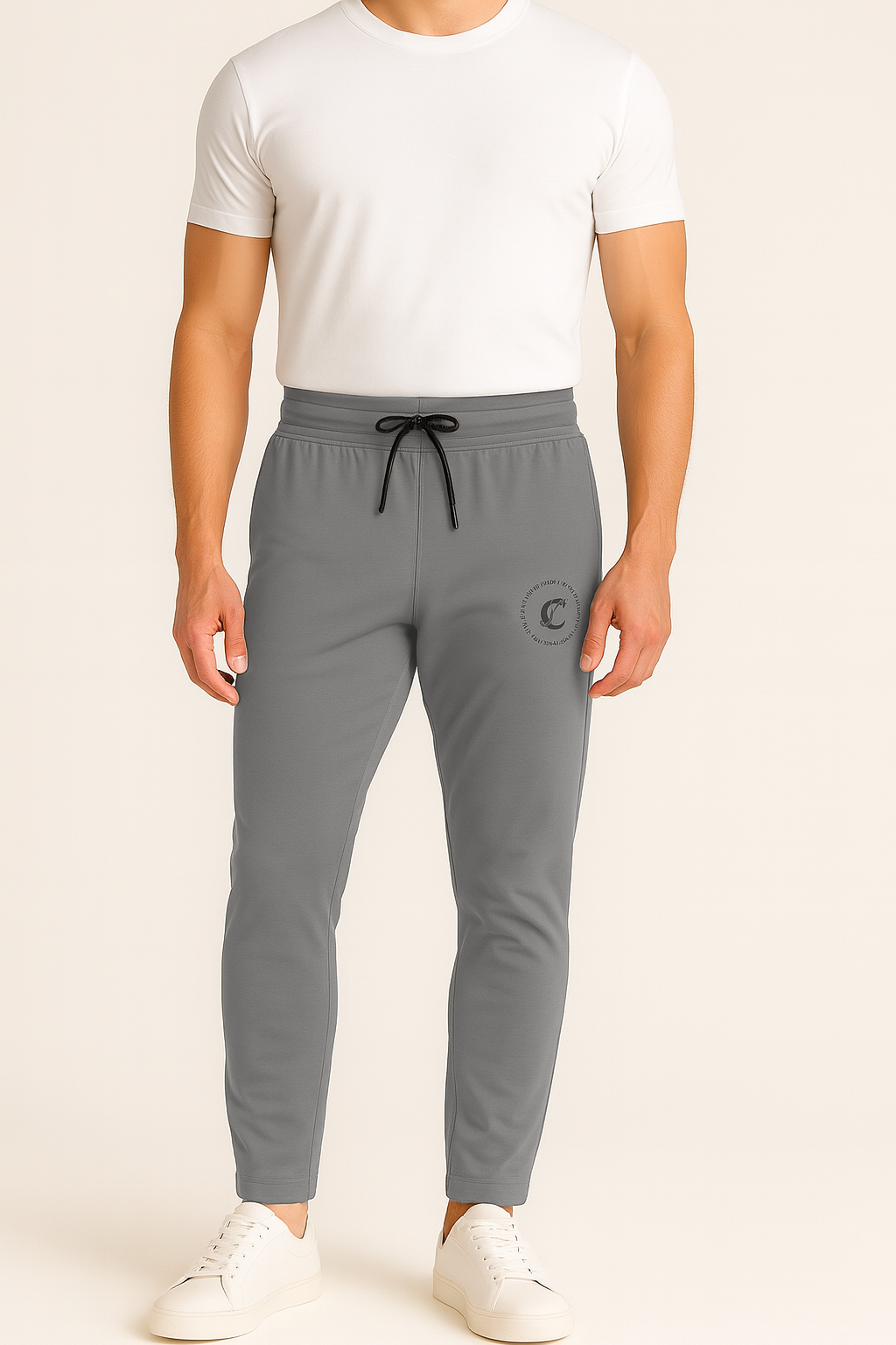 Men’s Slim-Fit Joggers with Adjustable Drawstring