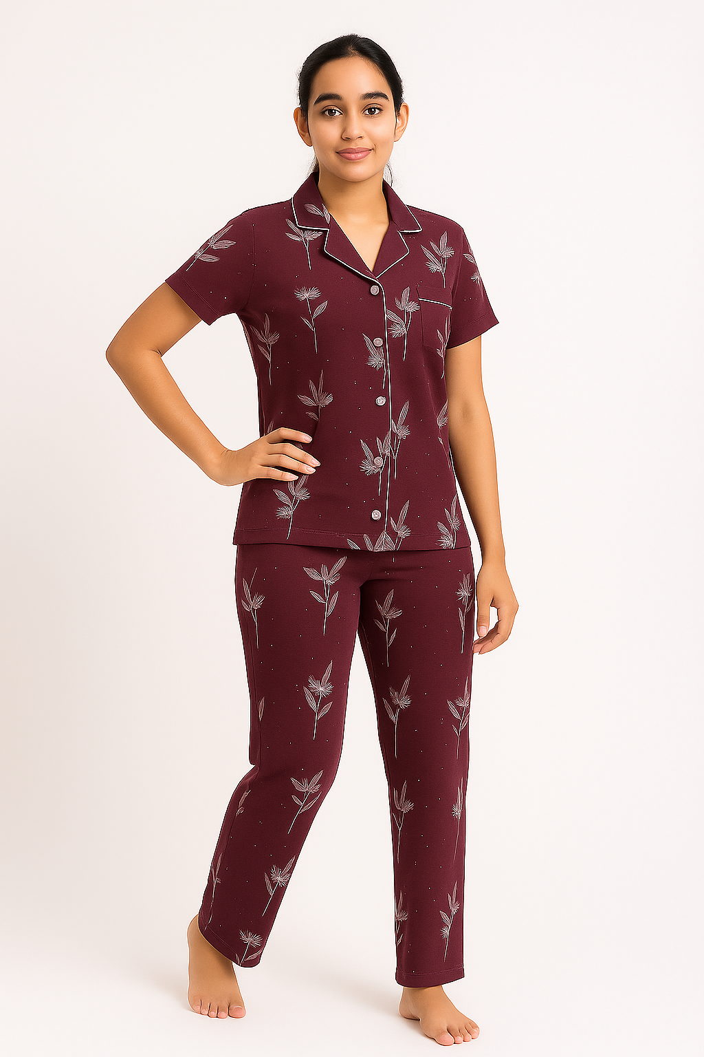 Floral Pajama Set