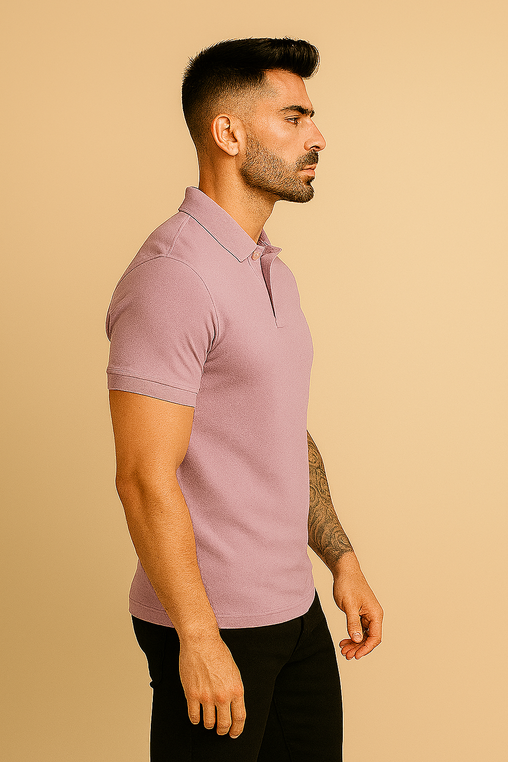Lilac Polo Fit | Sleeve