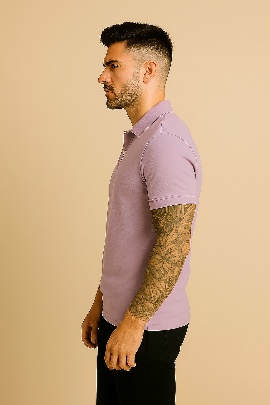 Lilac Polo Fit | Sleeve